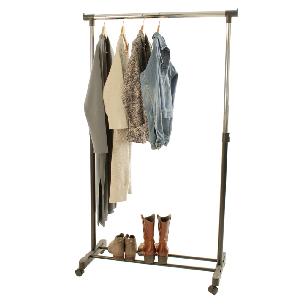 V-Part Clothing Rack Adjustable Height 4 Wheels