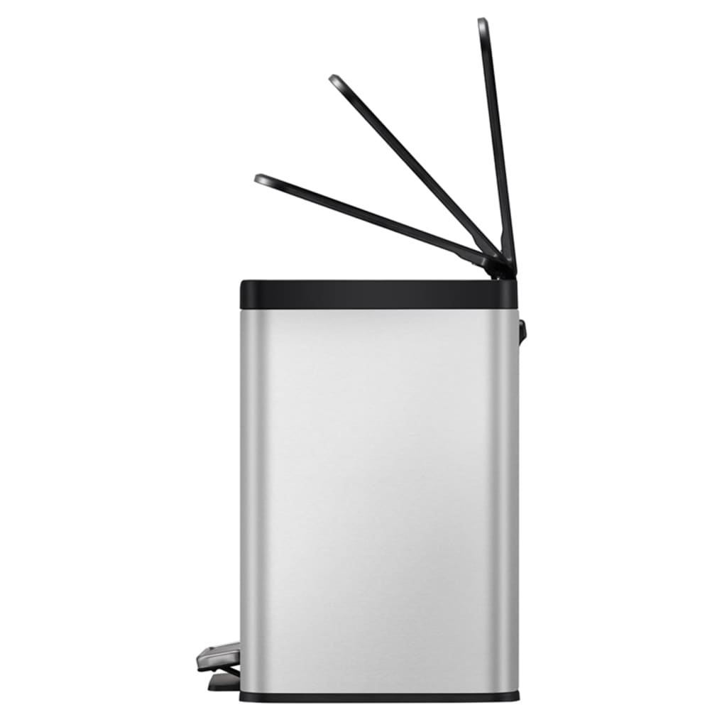 EKO Pedal Bin Essential 3x9 L Matte Silver