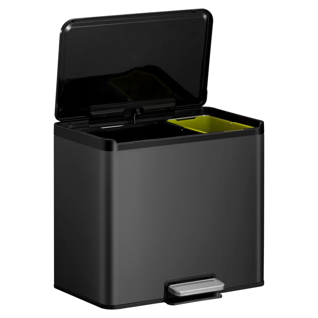 EKO Pedal Bin Essential 20+9 L Black