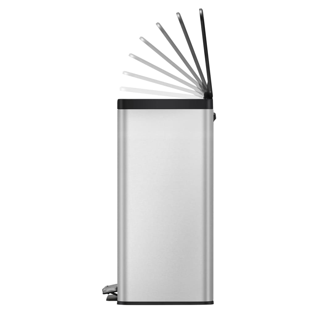 EKO Pedal Bin Essential 2x20 L Matte Silver