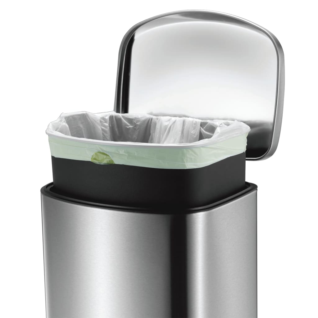 EKO Pedal Bin Della 35 L Matte Silver