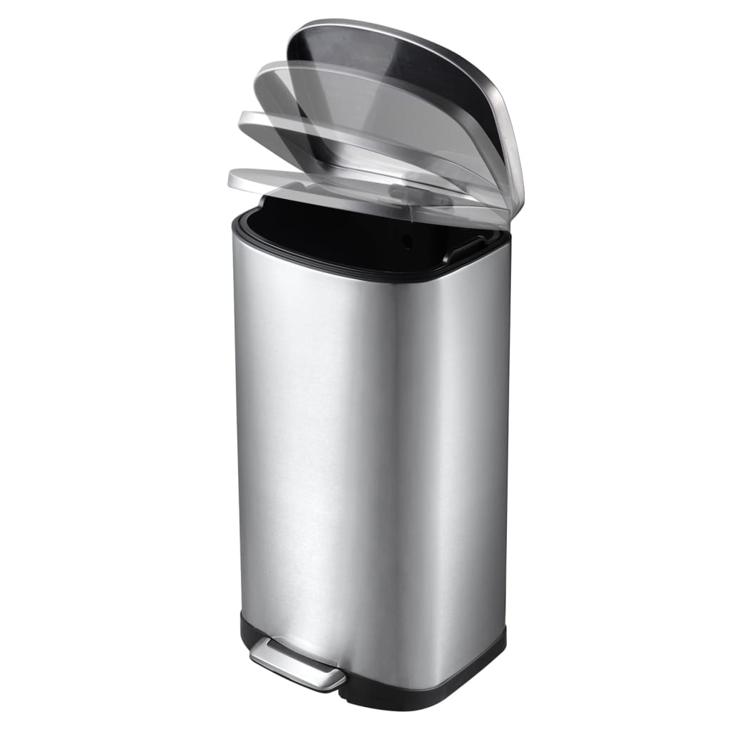 EKO Pedal Bin Della 50 L Matte Silver