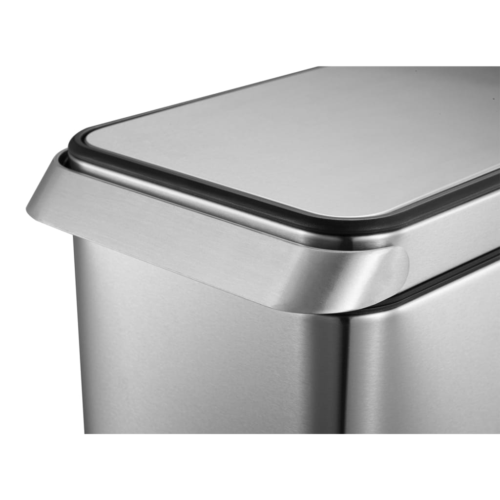 EKO Waste Bin Touch Bar 30 L Matte Silver