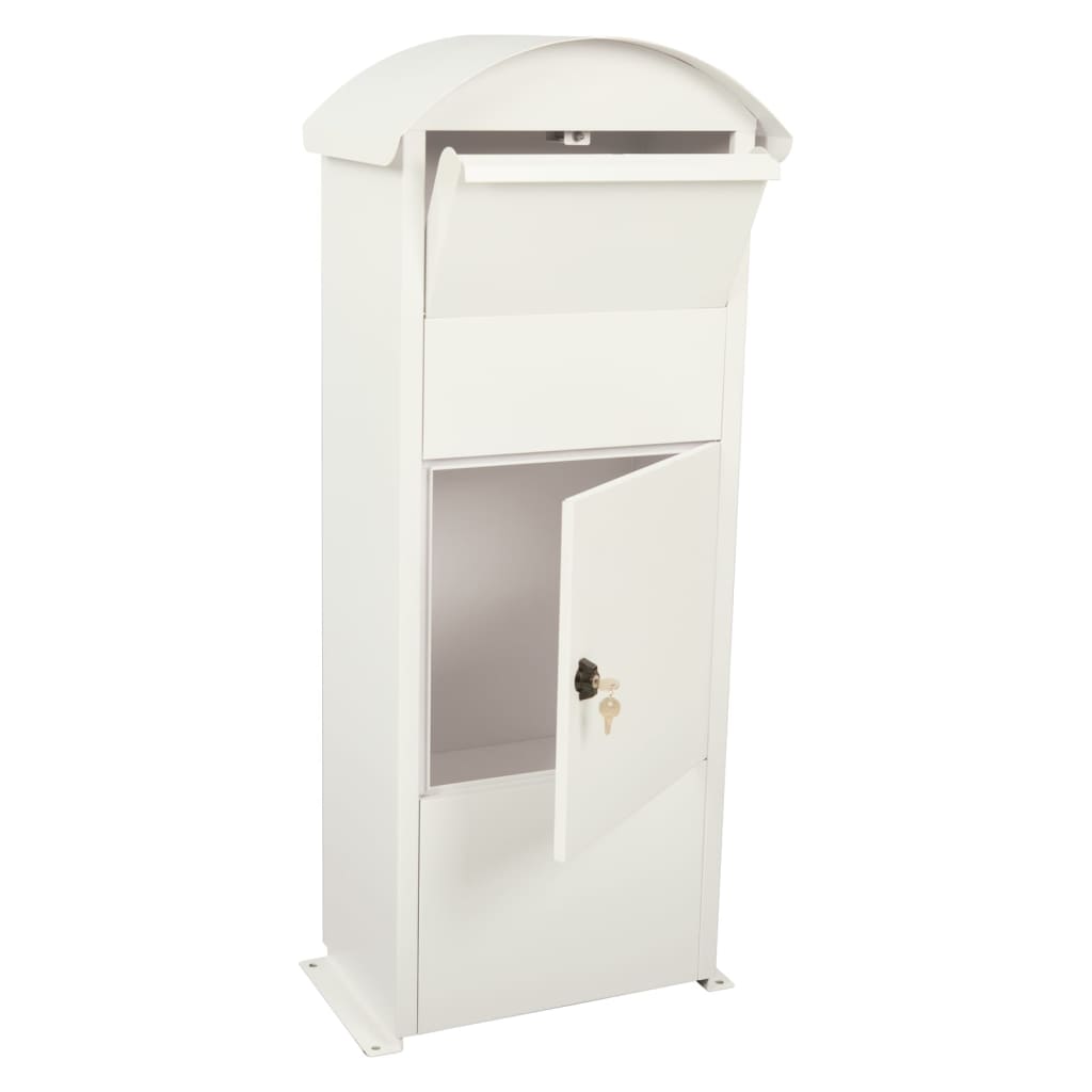 V-Part Parcel Mailbox Victorian White