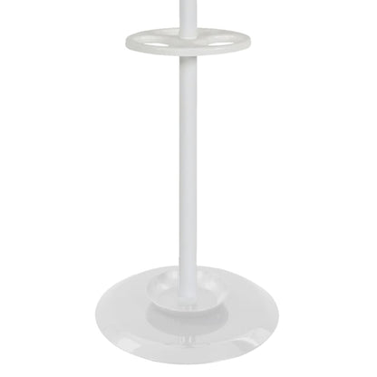 V-Part Standing Coat Rack With 8 Hooks Porcelain White 178 cm