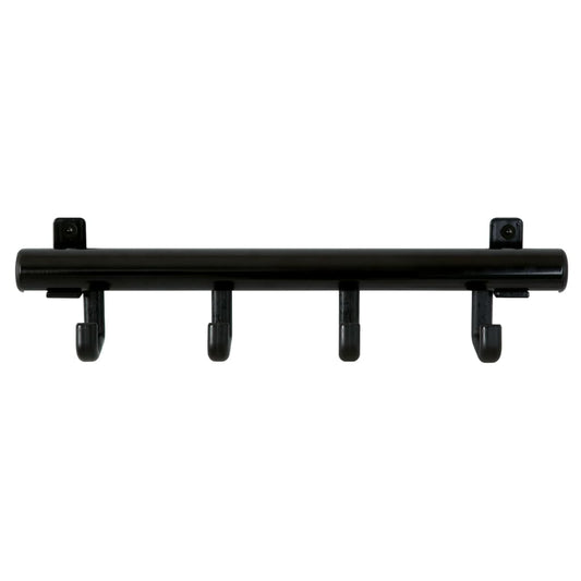 V-Part Coat Rack with 4 Hooks Techno 4 Black