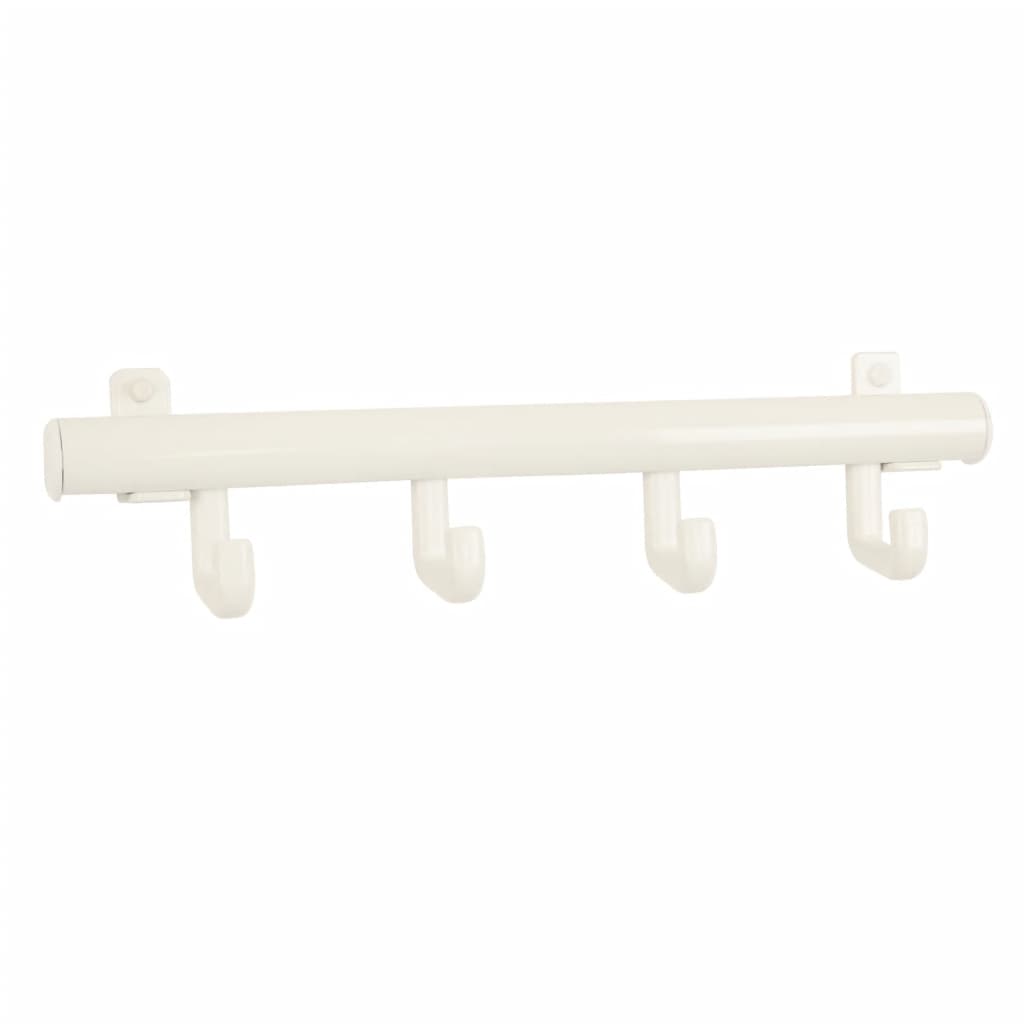 V-Part Coat Rack with 4 Hooks Techno 4 White