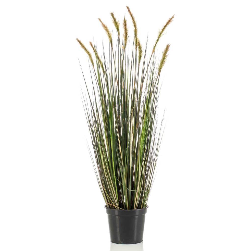 Emerald Artificial Foxtail Grass Autumn in Plastic Pot 90  cm