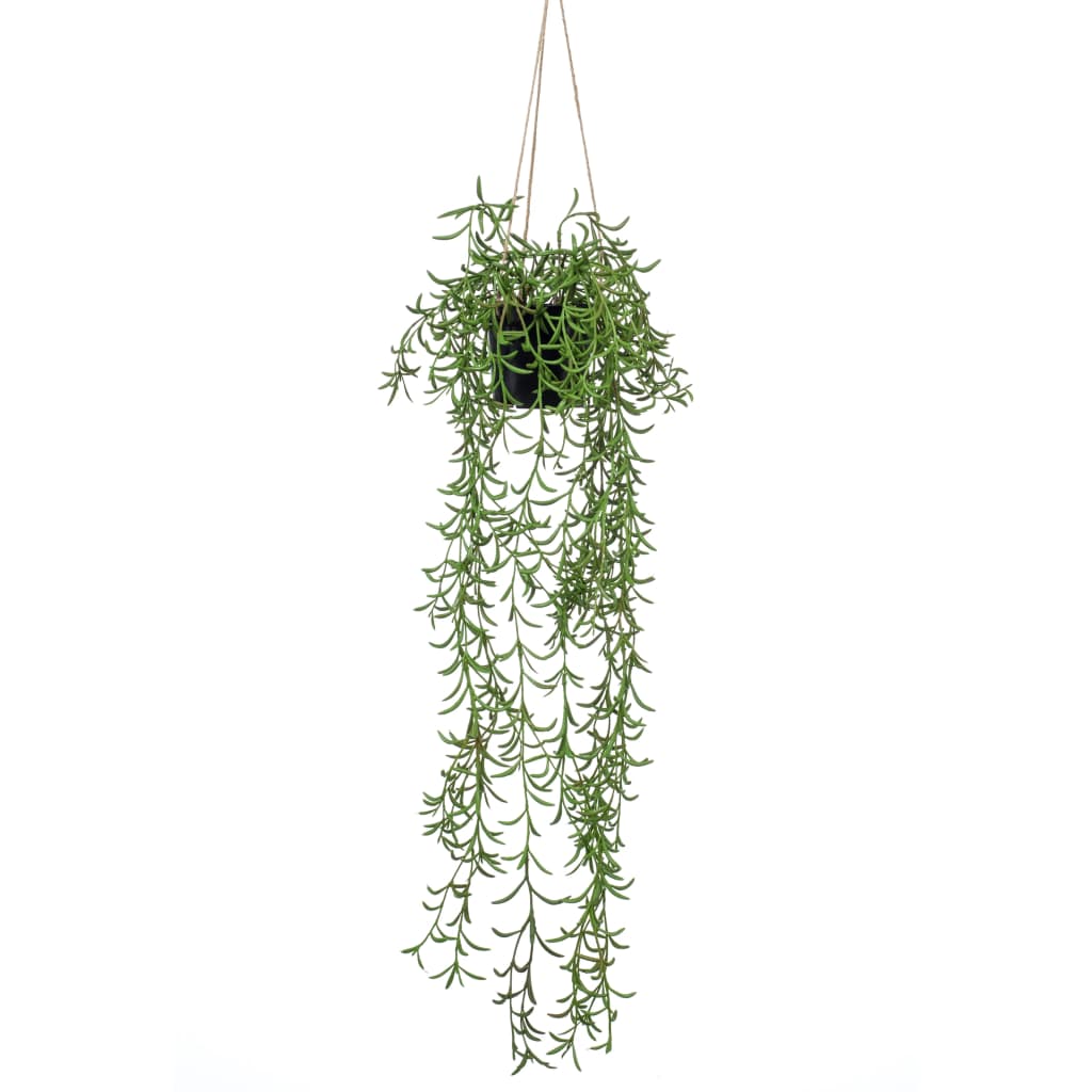 Emerald Artificial Senecio Hanging Bush in Pot 70 cm