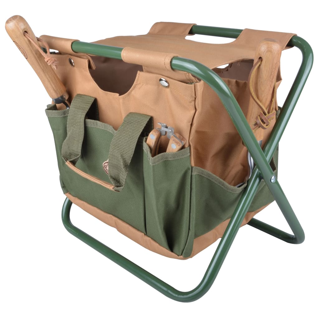 Esschert Design Garden Tool Bag and Stool GT01