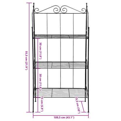 Esschert Design Etagere 3-Tier Shelf L