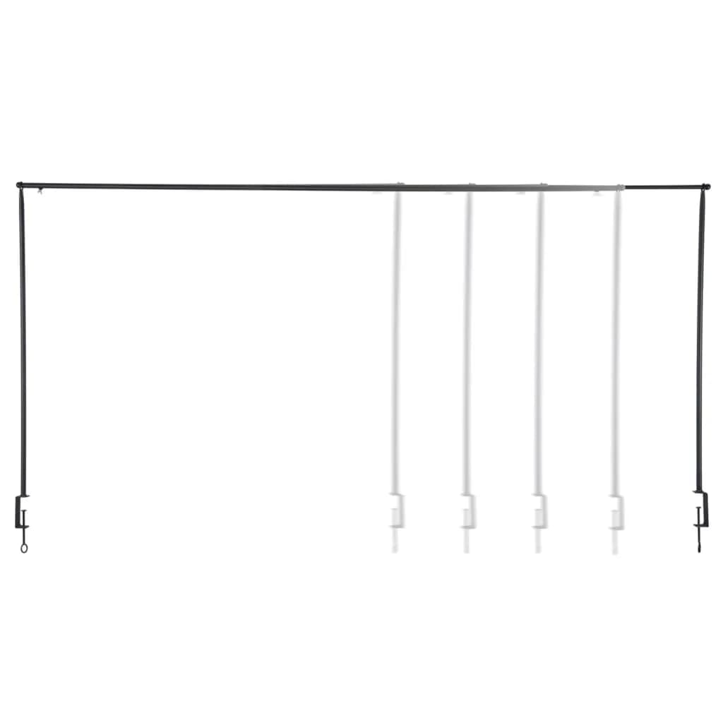 Esschert Design Decorative Table Rod with Clamp Black