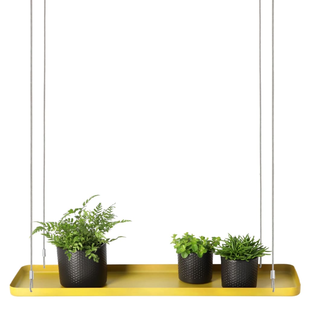 Esschert Design Hanging Plant Tray Rectangular Gold L