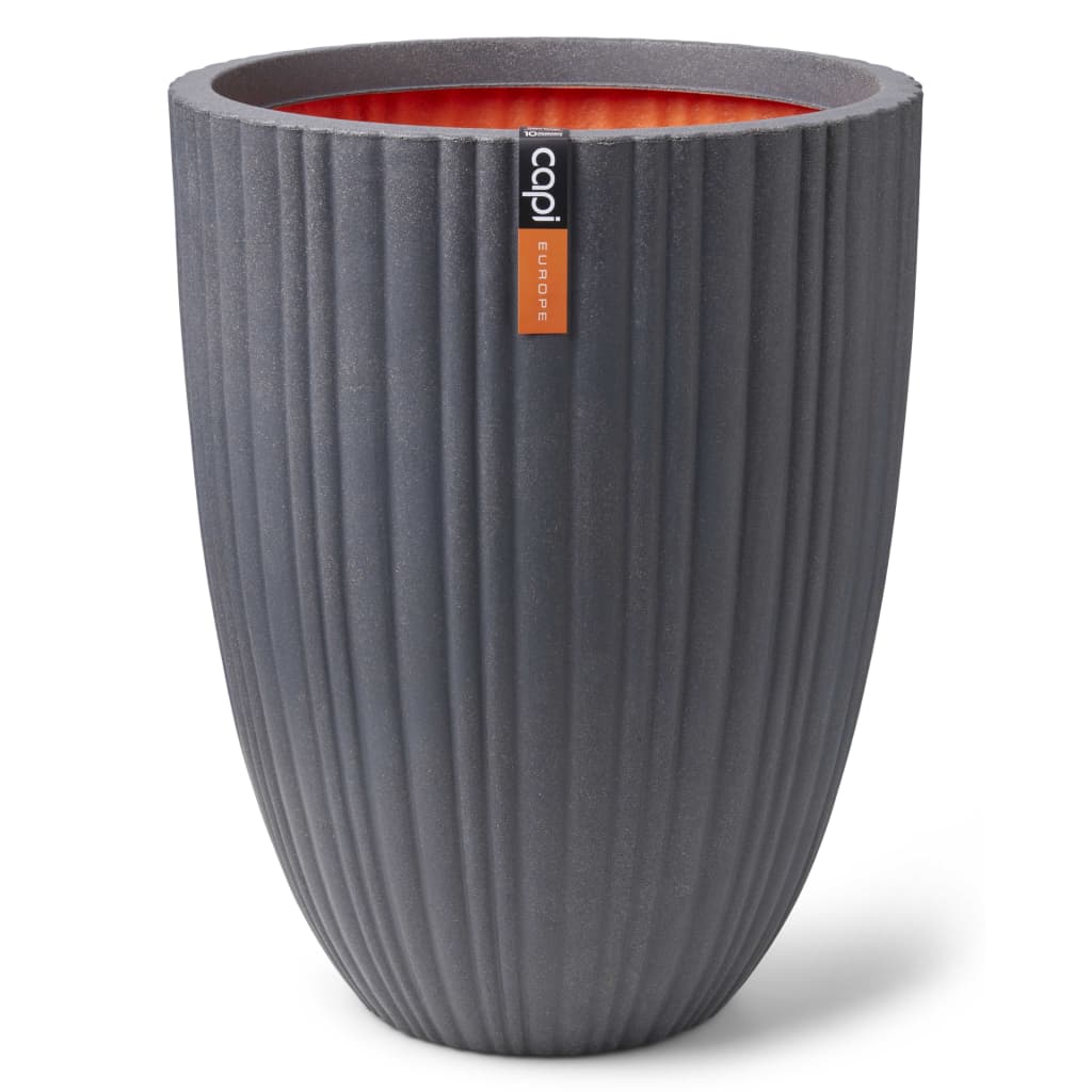 Capi Vase Urban Tube Elegant Low 46x58 cm Dark Grey