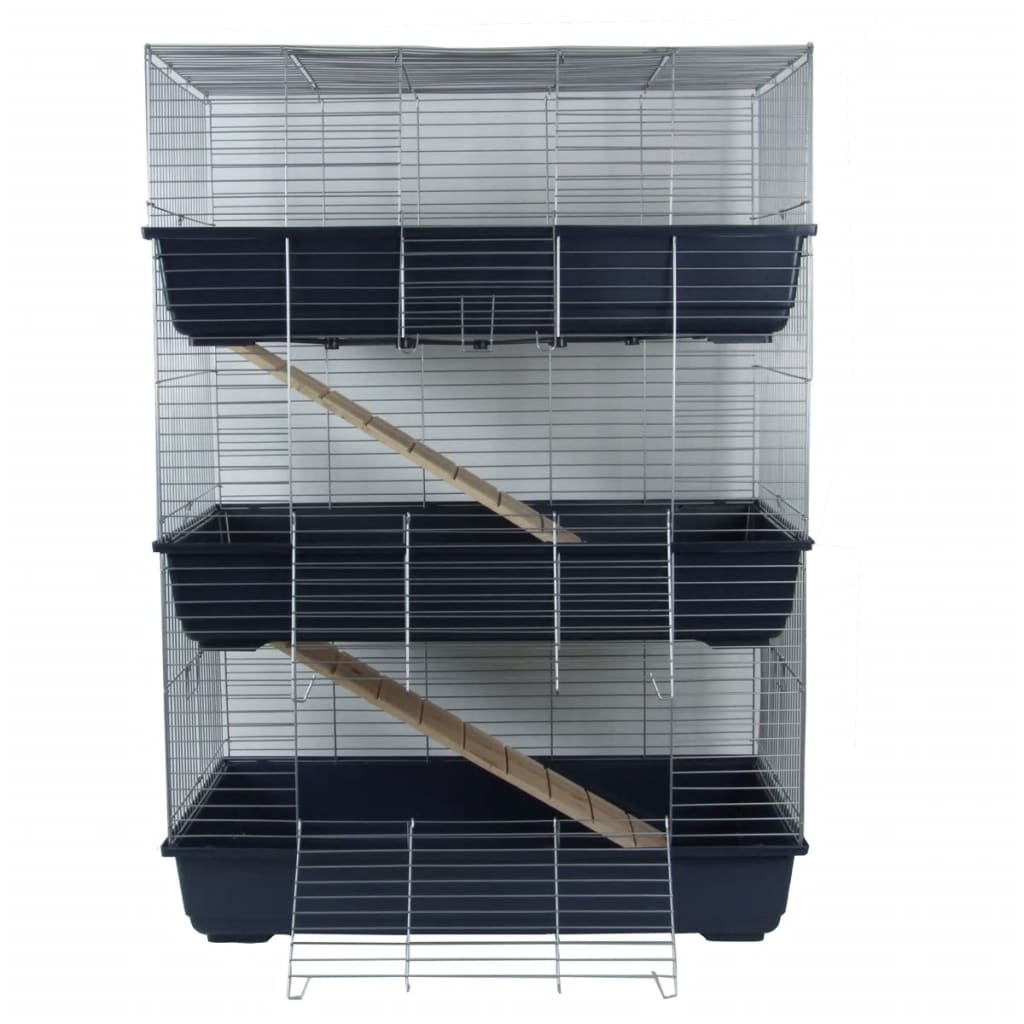 @Pet 3-Layer Rabbit Cage Blue 80x44x120 cm 25034