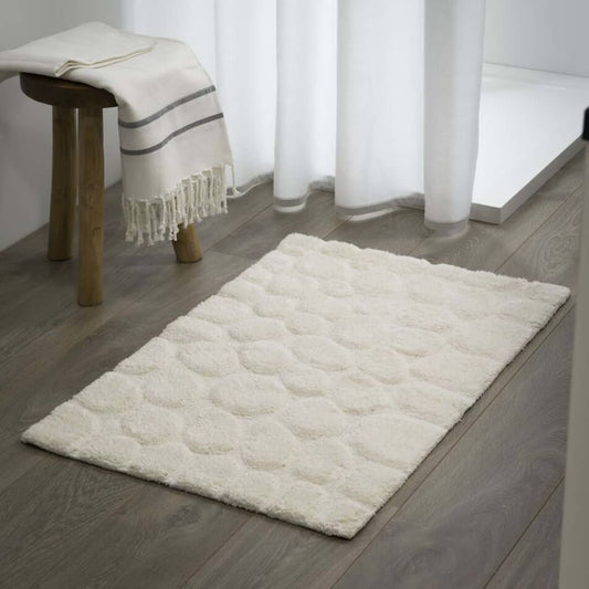 Sealskin Bath Mat Pebbles Cotton 60x90 cm Ivory