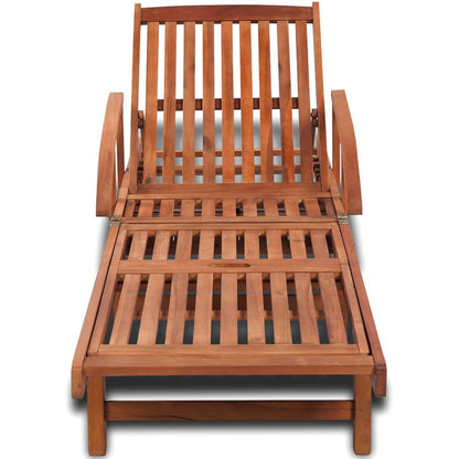 Sun Lounger Solid Acacia Wood