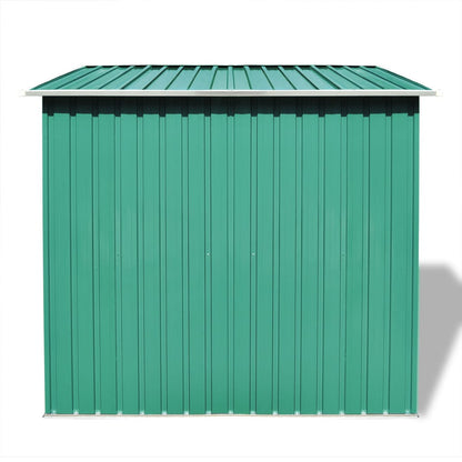 Garden Shed Green Metal