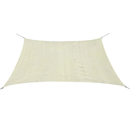 Sunshade Sail HDPE Square 2x2 m Cream