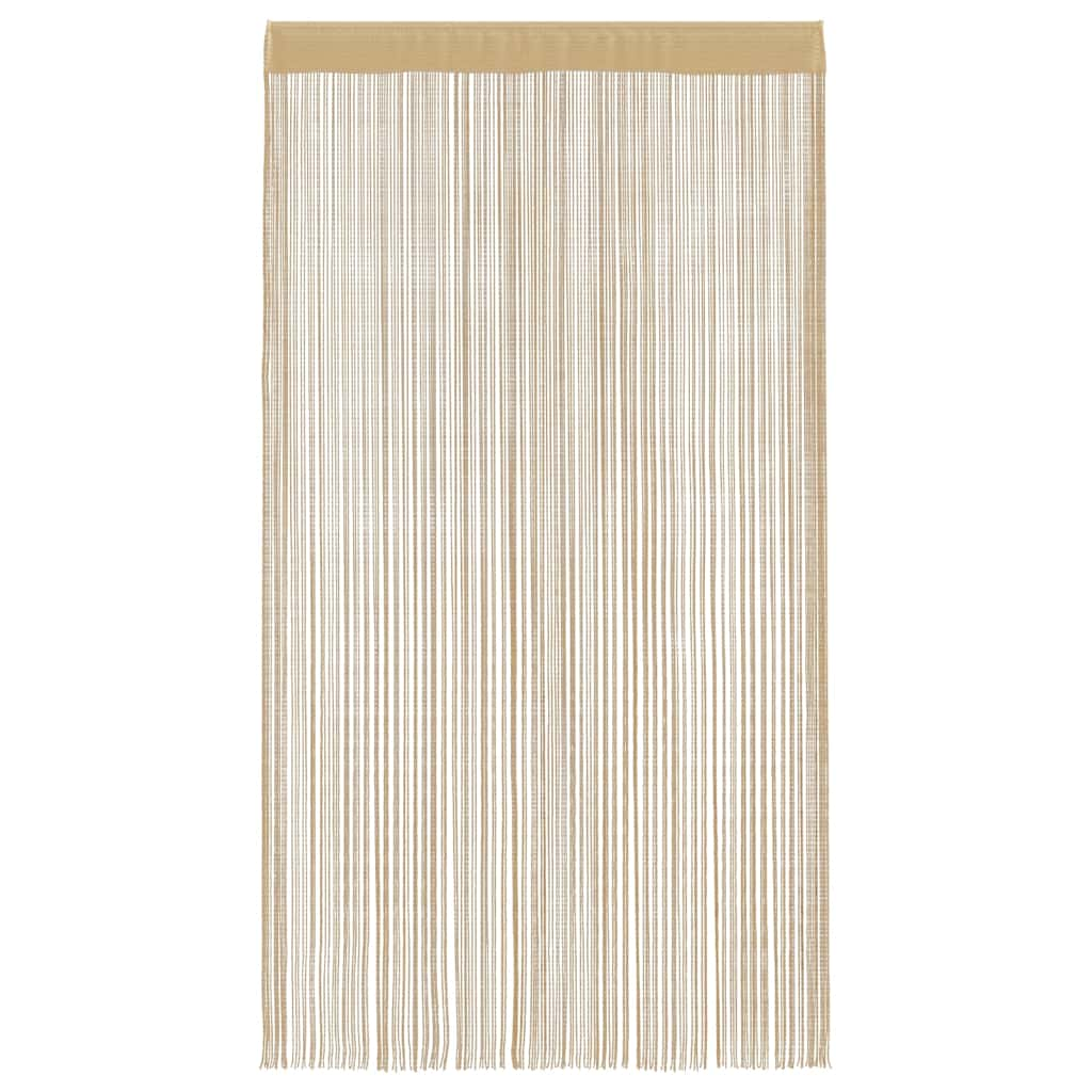 String Curtains 2 pcs 140x250 cm Beige