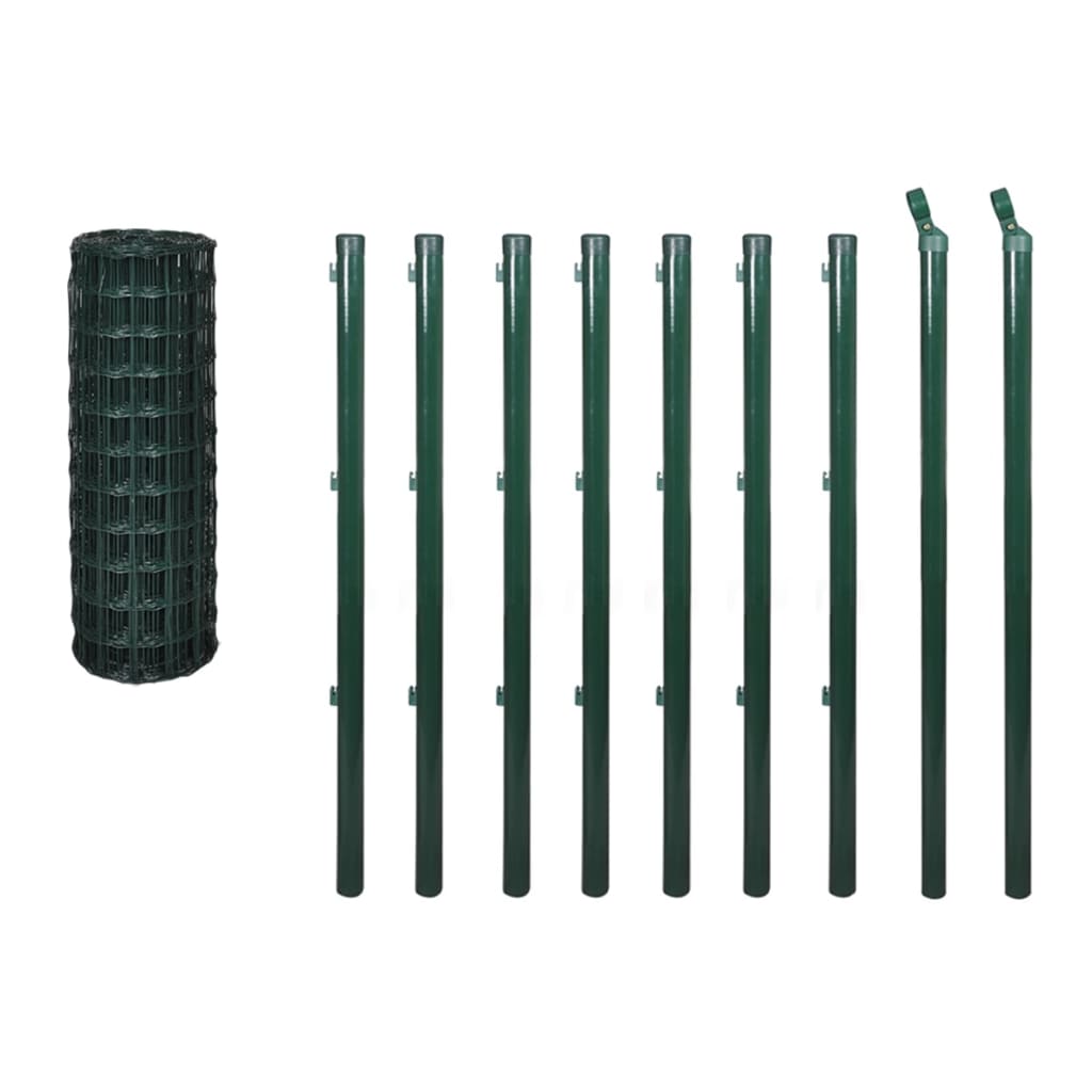 Euro Fence Steel 10x1.5 m Green