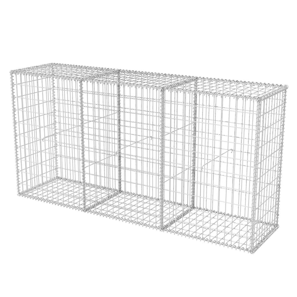 Gabion Basket Galvanised Steel 200x50x100 cm