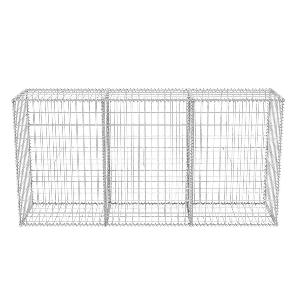 Gabion Basket Galvanised Steel 200x50x100 cm