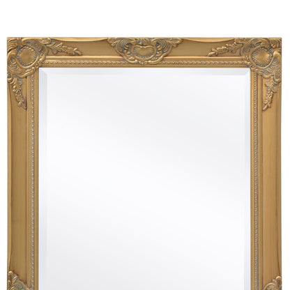 Wall Mirror Baroque Style 100x50 cm Gold