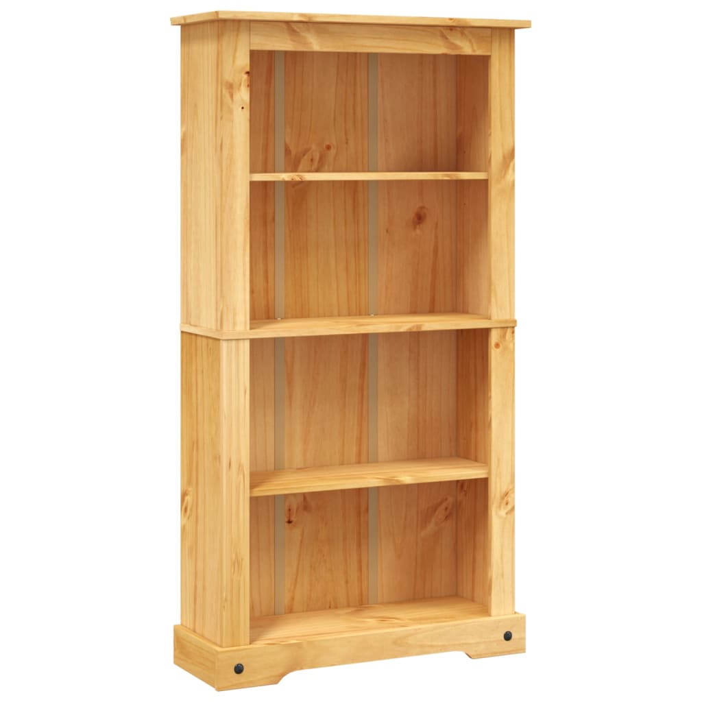 4-Tier Bookcase Mexican Pine Corona Range 80x29x150 cm