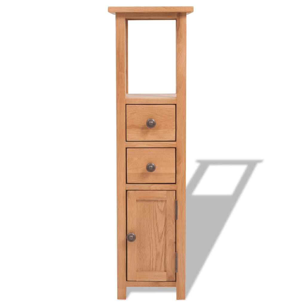 Corner Cabinet 26x26x94 cm Solid Oak Wood