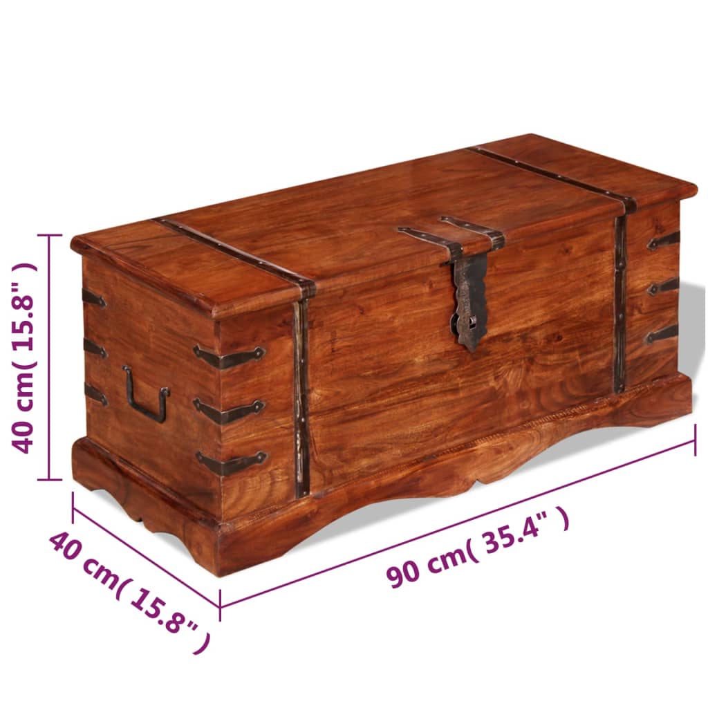 Storage Chest Solid Wood