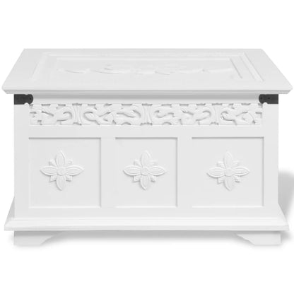 Two Piece Storage Chest Set White