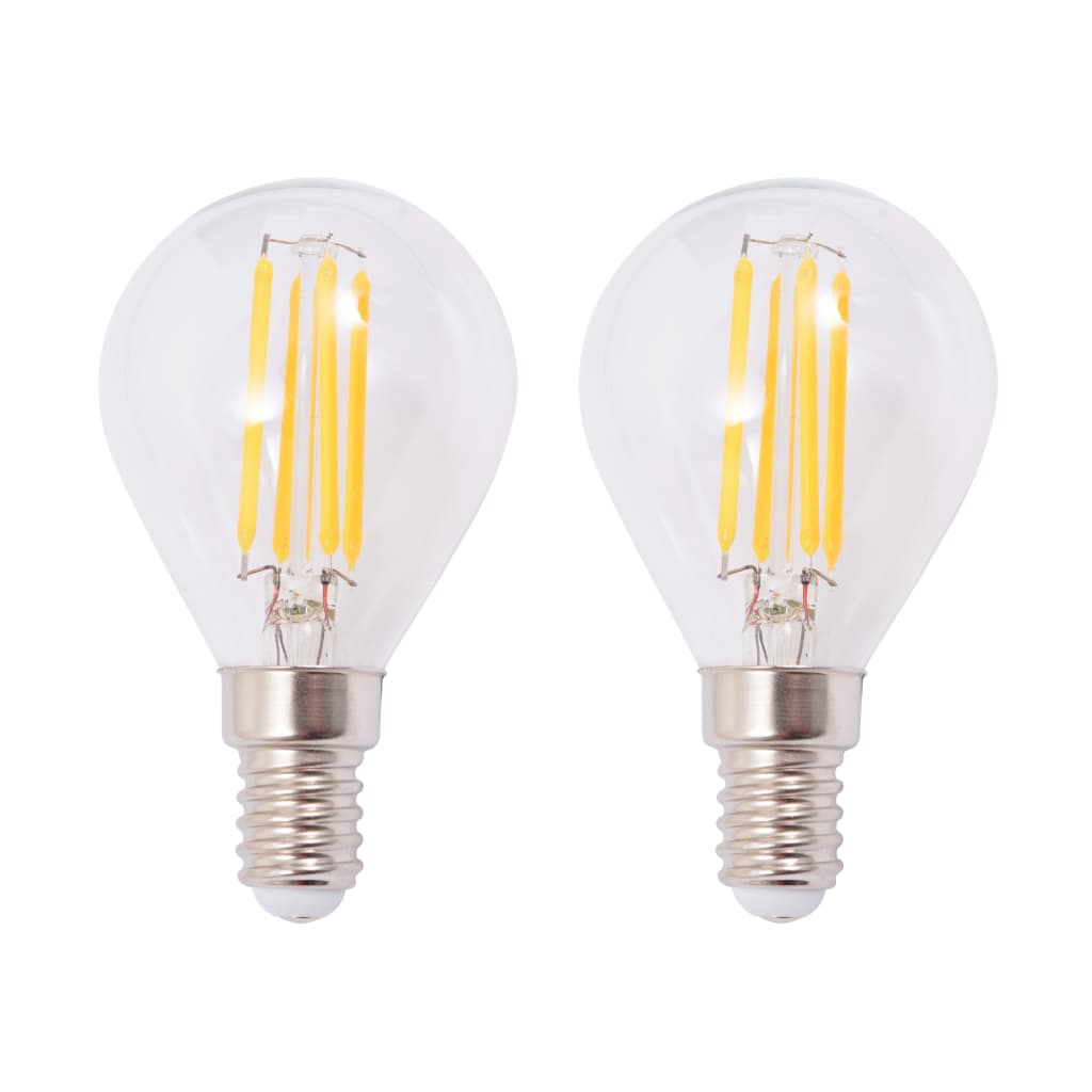 Wall Lamps 2 pcs with 2 LED Filament Bulbs 8 W