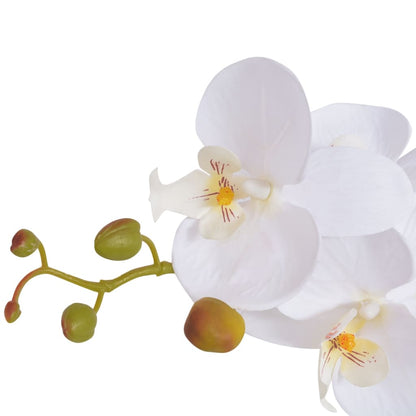 Artificial Orchid Plant with Pot 65 cm White