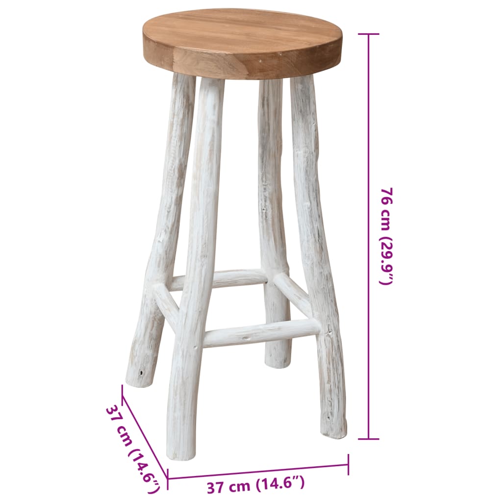 Bar Stool Solid Teak Wood