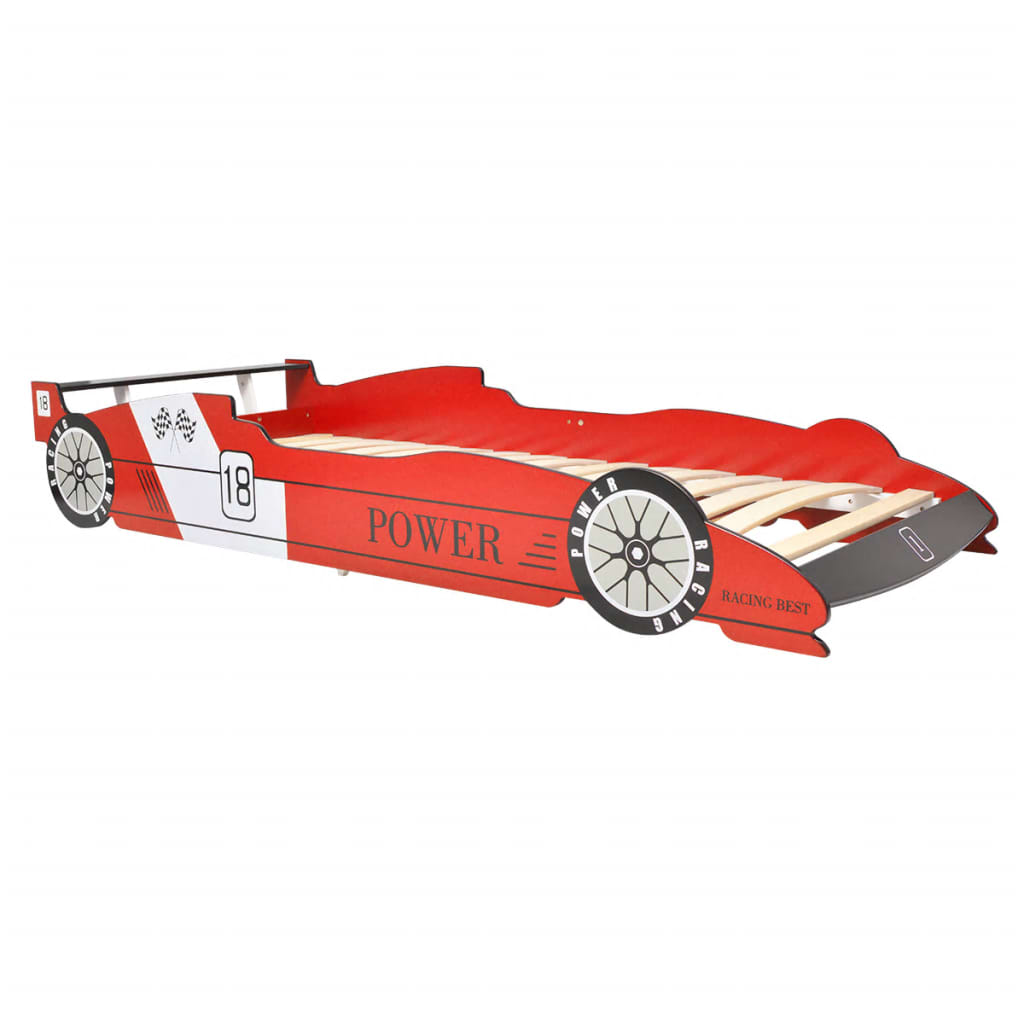 Children's Race Car Bed 90x200 cm Red