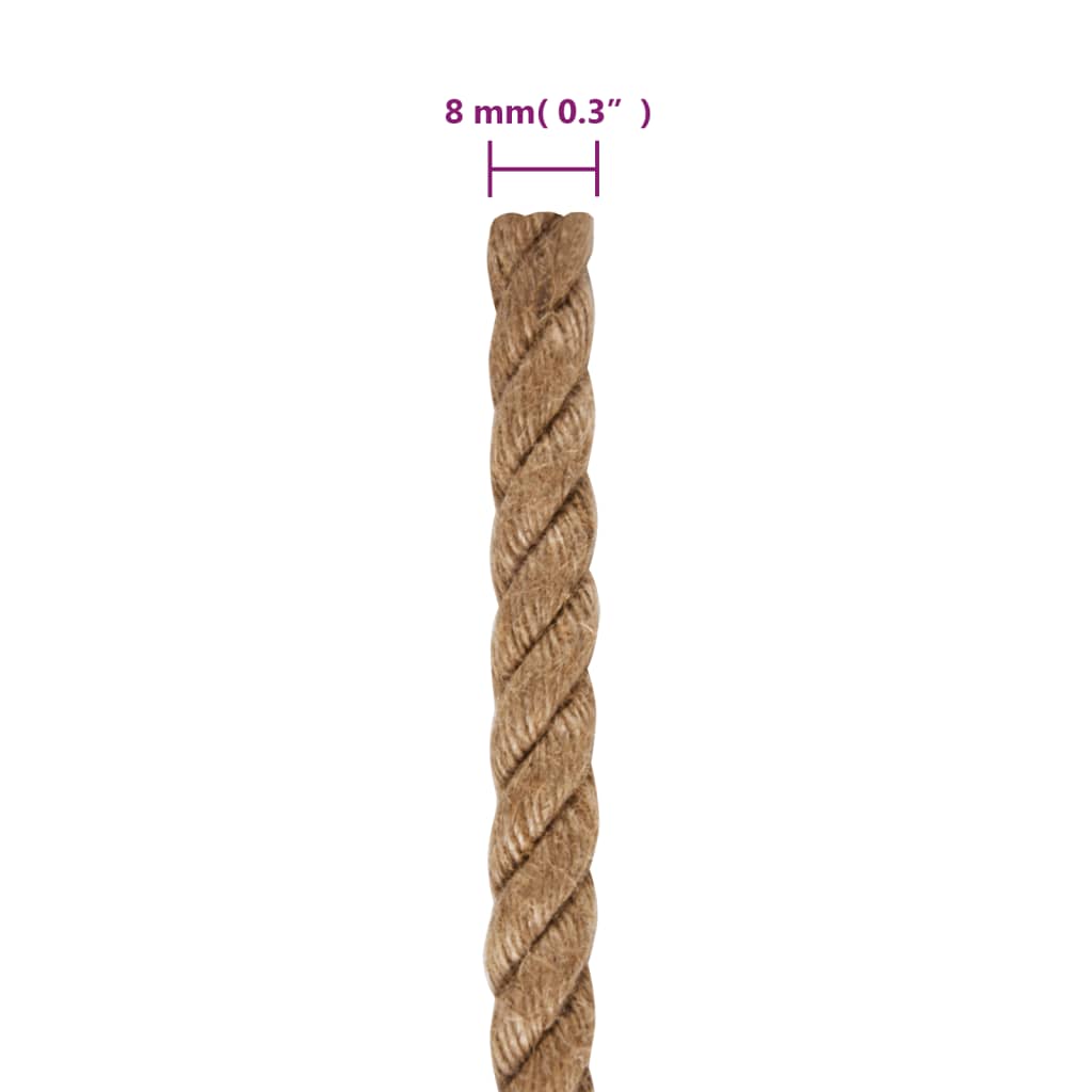 Rope 100% Jute 8 mm 500 m