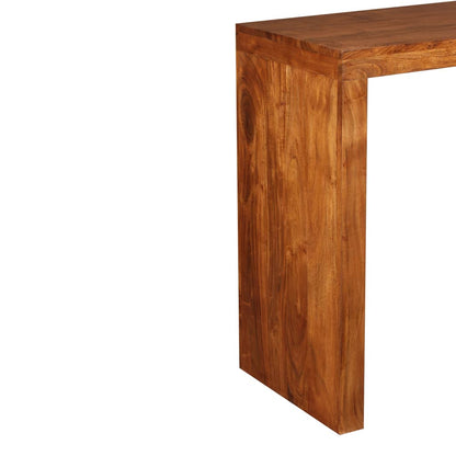 Console Table Solid Wood with Honey Finish 110x40x76 cm