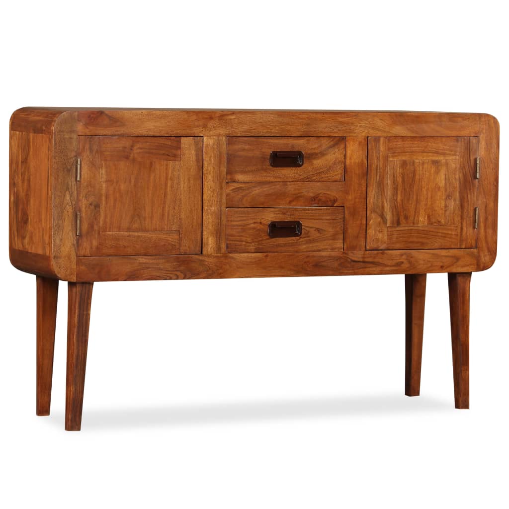 Sideboard Solid Wood with Honey Finish 120x30x75 cm