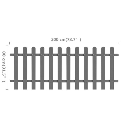 Picket Fence WPC 200x80 cm