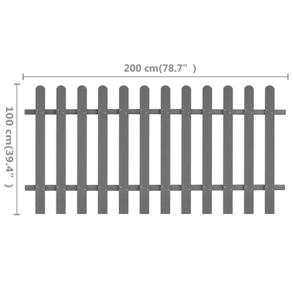 Picket Fence WPC 200x100 cm