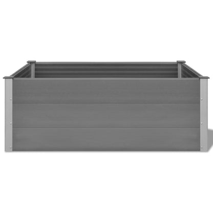 Garden Raised Bed WPC 150x100x54 cm Grey