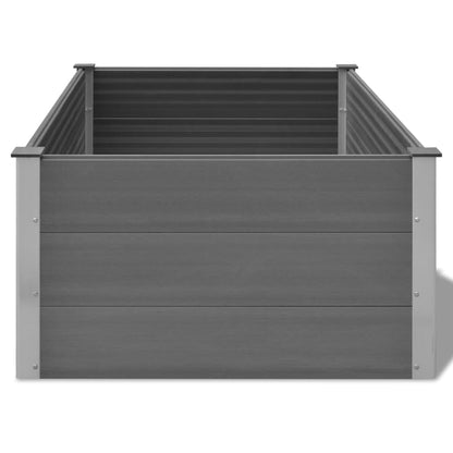 Garden Raised Bed WPC 150x100x54 cm Grey