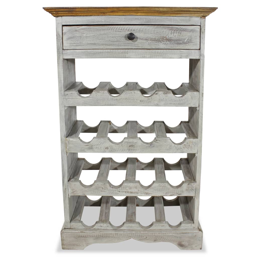 Wine Rack Solid Reclaimed Wood 55x23x85 cm