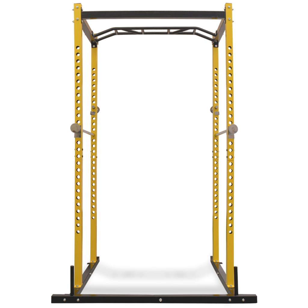 Fitness Power Rack 140x145x214 cm Yellow and Black