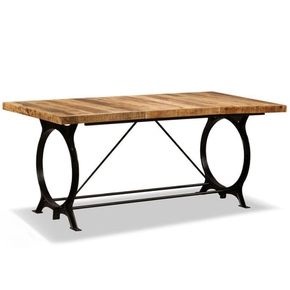 Dining Table Solid Rough Mango Wood 180 cm