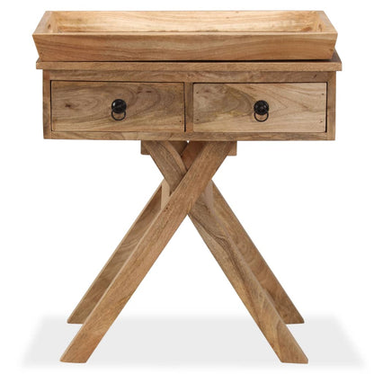 Side Table Solid Mango Wood 65x40x76 cm