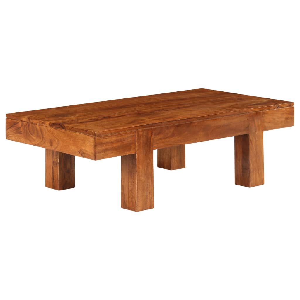 Coffee Table Solid Acacia Wood Honey Finish 100x50x30 cm