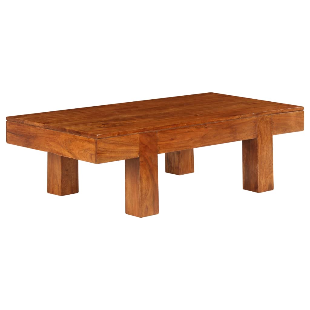 Coffee Table Solid Acacia Wood Honey Finish 100x50x30 cm