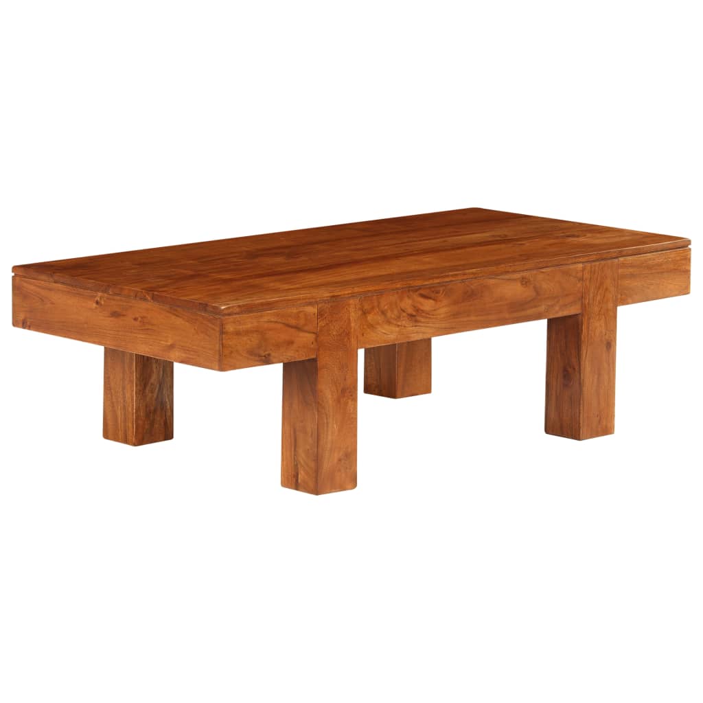 Coffee Table Solid Acacia Wood Honey Finish 100x50x30 cm